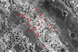 Satellite images indicate heavy weapons are being used in civilian areas