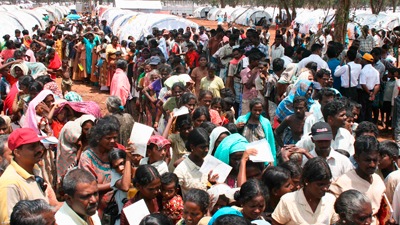 Refugee camps in Sri Lanka