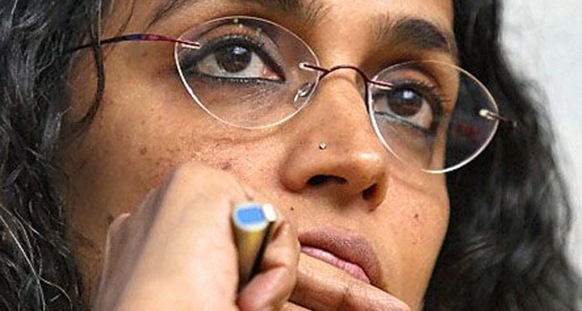 Indian activist and writer Arundhati Roy