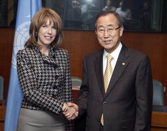  UN's Ban and Ms. O'Brien, UN position on detained and tortured staff not shown