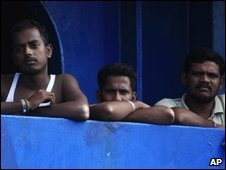 The Sri Lankas have been on this Australian customs ship for 11 days