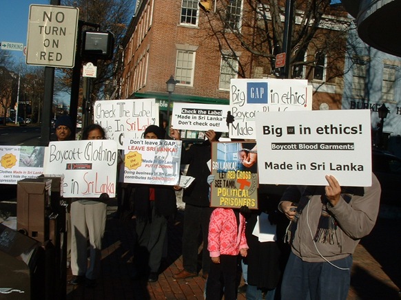 Virginia GAP draws boycott campaigners attention