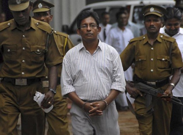 Tamil journalist J. S. Tissainayagam. File photo: AP