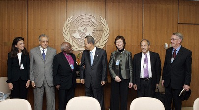 UN's Ban and Elders: urging on Sri Lanka not shown