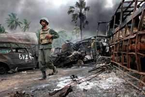  Sri Lanka's victorious military campaign against Tamil rebels this year was dogged by allegations of rights abuses. Sri Lankan Defense Minstry of Defence / AFP