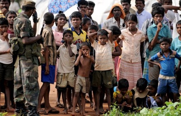 Sri Lankan war-displaced civilians