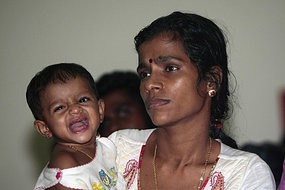 The refugees have been in an Indonesian detention centre after their month-long stand-off aboard the Australian Customs ship. (Reuters: Vivek Prakash)