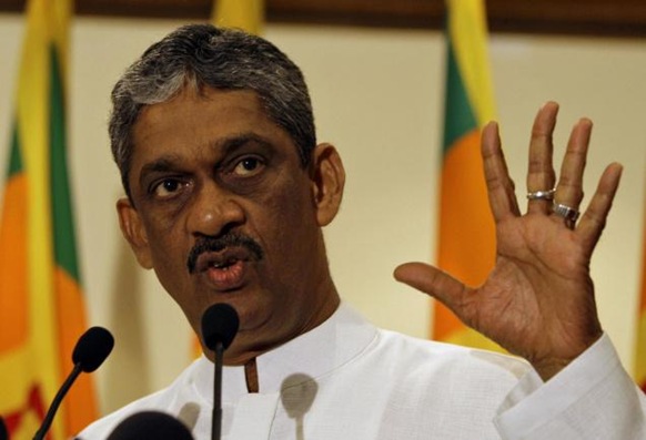 AP The common opposition and consensus candidate for Presidential polls and retired Army chief Sarath Fonseka speaks during a media briefing in Colombo on Saturday, Jan. 23, 2010. Photo: AP 