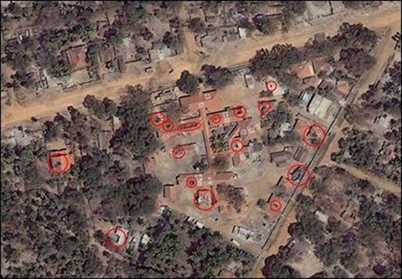 PTK buildings after SLA attacks (06 March 2009)