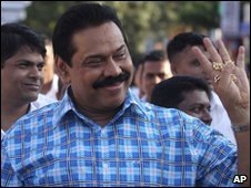 President Rajapaksa's popularity was high at the end of the civil war 