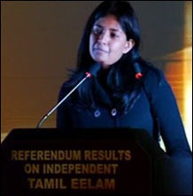 Jan Jananayagam, Eezham Tamil candidate for the European Union Parliament in the last elections