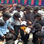 Tamil Nadu students burn US draft resolution