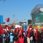 Eezham Tamils uphold national identity at Glasgow while Rajapaksa evades event