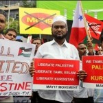 Tamils show solidarity with Kurdistan, Palestine
