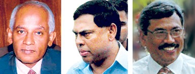 Lalith Weeratunga, Basil Rajapaksa and Gotabhaya Rajapaksa