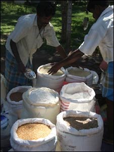 Some refugees sell their camp rations in return for cash