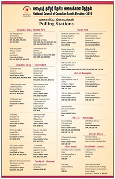 Polling stations for NCCT elections