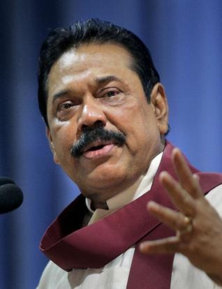 AP Sri Lankan President Mahinda Rajapaksa.  ap