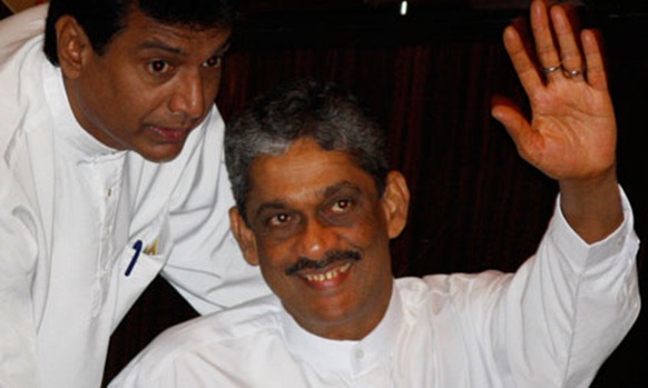 Right: Sri Lankan army commander Sarath Fonseka. Photograph: Eranga Jayawardena AP