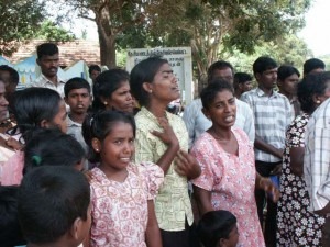 Tamil refugees in Sri Lanka, September 2008.