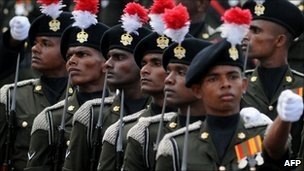 Sri Lankan troops won a decisive victory over the Tamil Tigers in May 2009