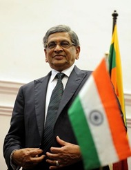 Indian Foreign Minister Somanahalli Mallaiah Krishna