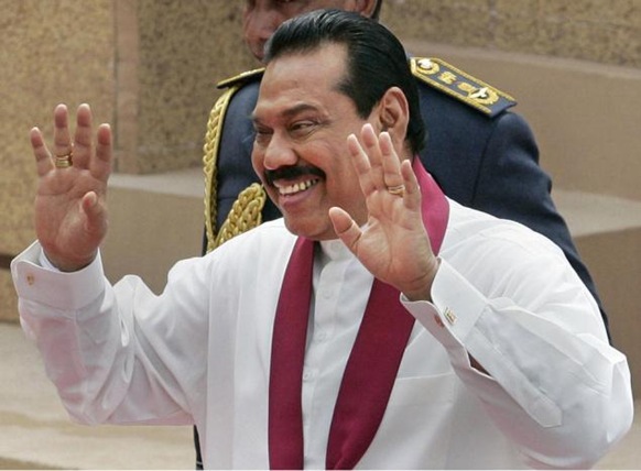 Sri Lankan President Mahinda Rajapaksa: Photo: AP 