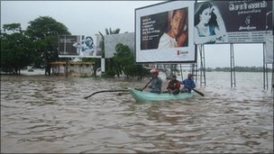 The floods have been the worst to hit eastern Sri Lanka for several years