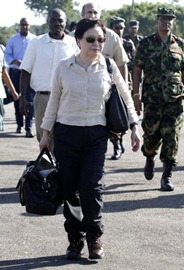 AP United Nations Assistant Secretary-General Catherine Bragg along with government officials arrives in Vavuniya, Sri Lanka on Thursday, Jan. 20, 2011. Ms. Bragg is traveling to Sri Lanka's war-torn and flood-hit areas to launch a $51 million aid appeal to help flood victims recover. 