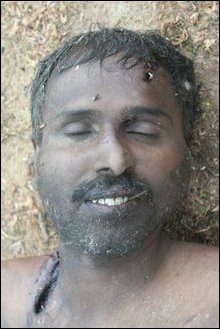 Photo of the dead body of late Mr. Suhunan leaked recently through SLA soldiers