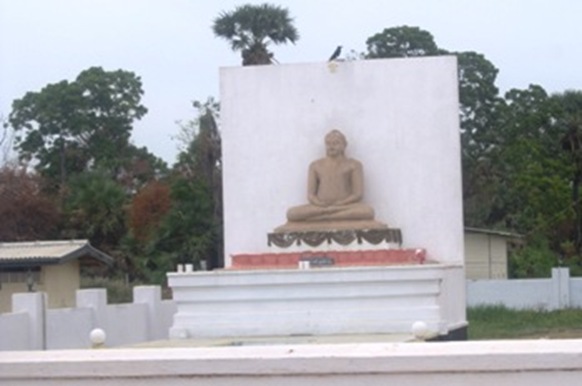 A huge Buddha statue at Kilinochchi, the erstwhile capital of Tamil rebels