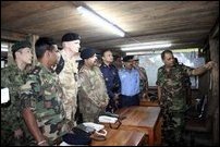 Defence Advisors Attaches of 7 countries visit Sri Lankan SF HQ in Vanni [Photo: Sri Lankan Defence Ministry]