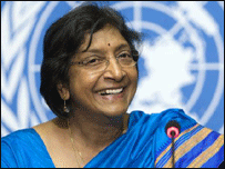 Ms Pillai says Sri Lanka is an example of states undermining rights to combat terrorism