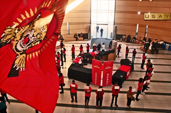 York University Tamil Students' Association stage a flash mob at York University to highlight Tamil Remembrance Week