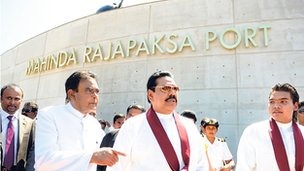 Hambantota Port is in President Rajapaksa's parliamentary constituency