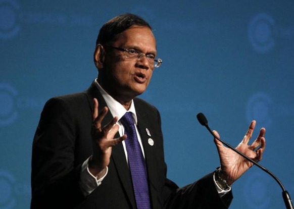 AP Sri Lankan Foreign Minister Gamini Lakshman Peiris speaks during a press conference at the Commonwealth Heads of Government Meeting (CHOGM) in Perth, Australia on Sunday. 