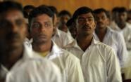 Sri Lankan former Tamil Tiger rebels wait for their release during an official ceremony in Colombo in October 2011 (AFP File, Ishara S.Kodikara)