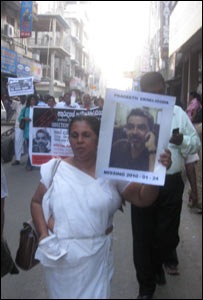 Protesters invoke the blessings of sacred women such as Virgin Mary and Kali 