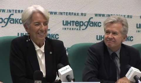 Lagarde and  spokesman, answers on Malawi, Sri Lanka, Ukraine not shown