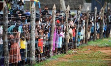 Military supervised internment camp in Vavuniyaa (Photo: The Times, UK)