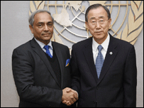 Mr Peiris has told the UN that Mr Ekneligoda has sought refugee in a foreign country