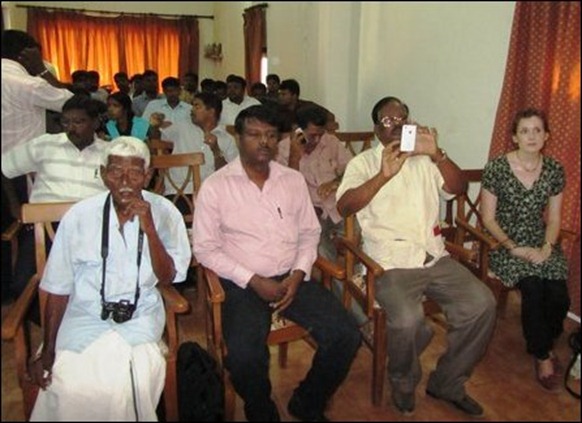 A section of participants at the memorial event in Jaffna