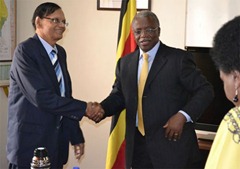 G.L met Uganda Prime Minister Amama Mbabazi 