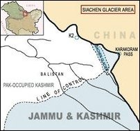 The Karakoram Pass, through which China proposes to link Gwadar in Balochistan and the Arabian Sea