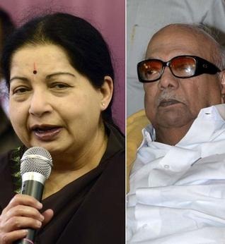 Tamil Nadu Chief Minister Jayalalithaa and DMK president M. Karunanidhi want India to back the United States-backed resolution seeking probe into Sri Lanka war crimes. File photos 