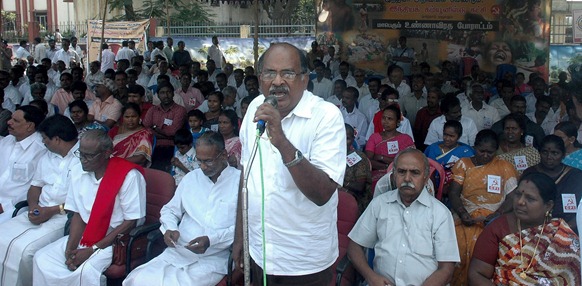 Thaamarai C Mahendran, the Tamil Nadu state secretary of the CPI 