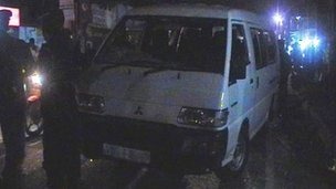 On Saturday, a white van raid was foiled - and filmed