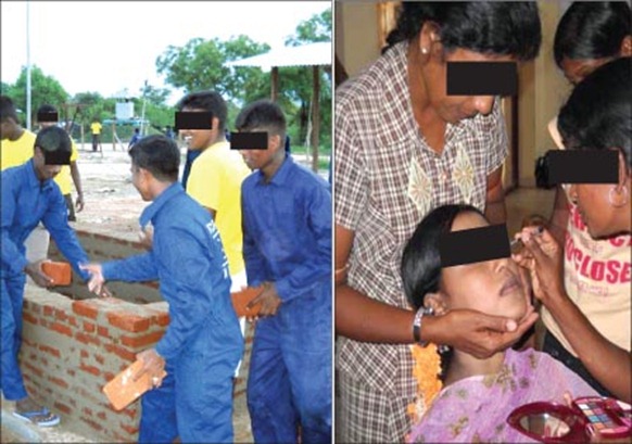 Ex-LTTE combatants undergoing a series of vocational training activities. Photos courtesy Bureau of the Commissioner General for Rehabilitation