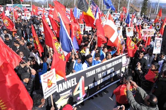 Thousands gather in Geneva denouncing deceptive deliberations UNHRC 2012