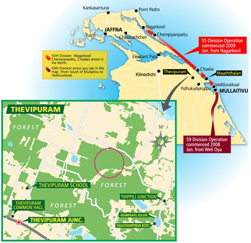 Theavipuram where alleged mass rape occurred (Map Courtesy: TAG)